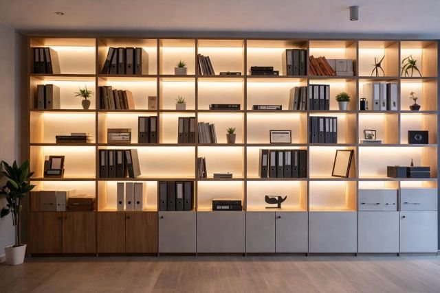 built in cabinets & shelving t.h. cabinets (2)